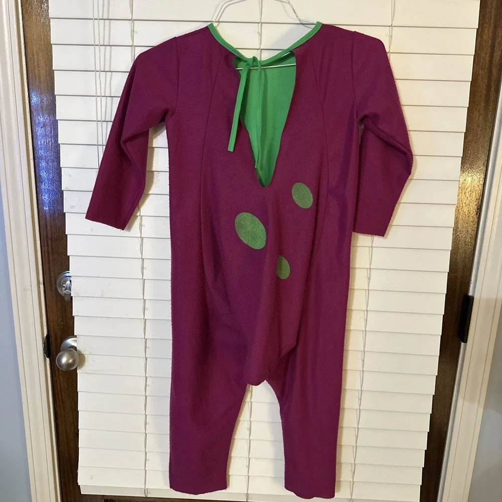 Barney Dinosaur Costume Suit‎ 1990s Vintage Youth Size 4-6 Unisex
